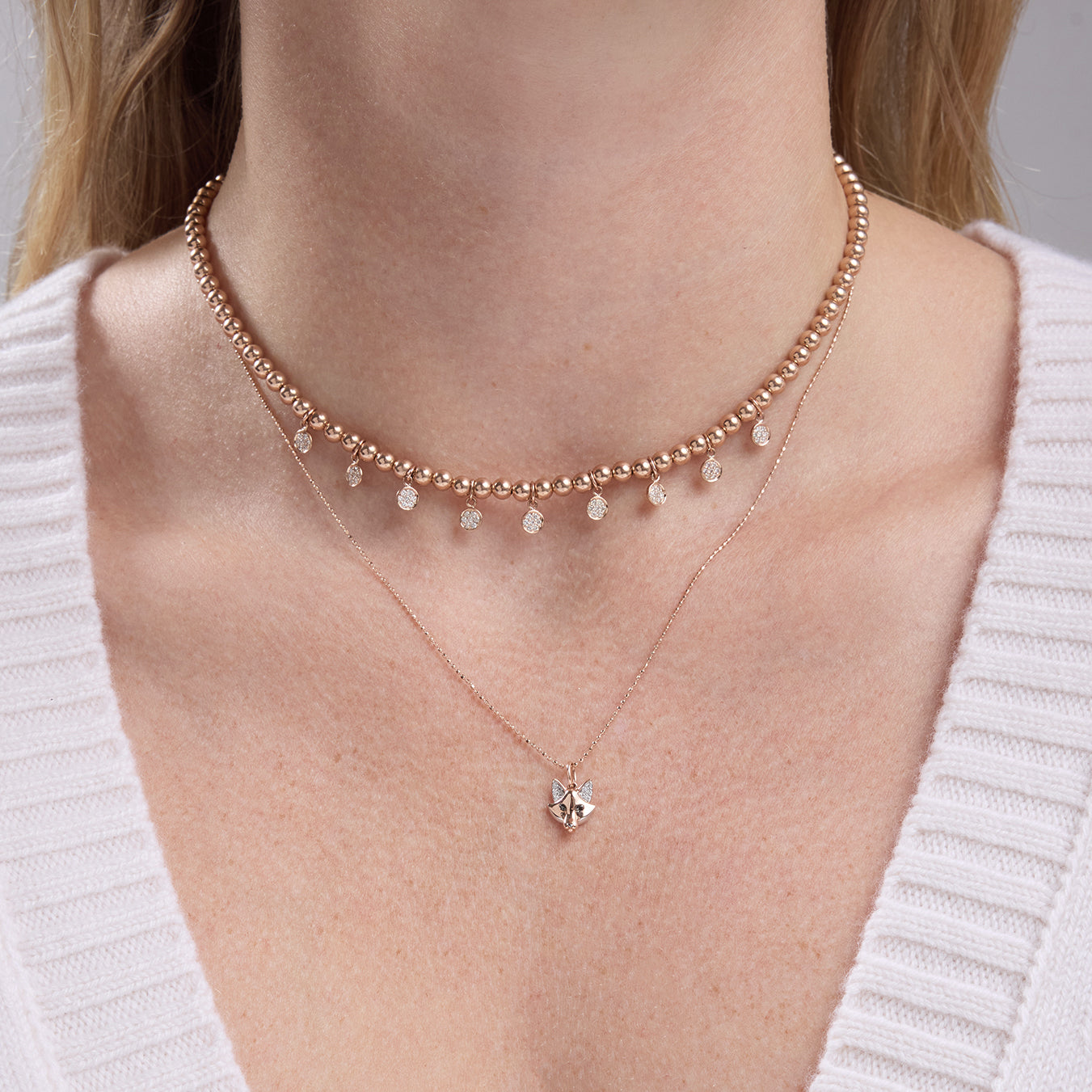 Shop Sydney Evan 14k Gold & Diamond Fox Charm