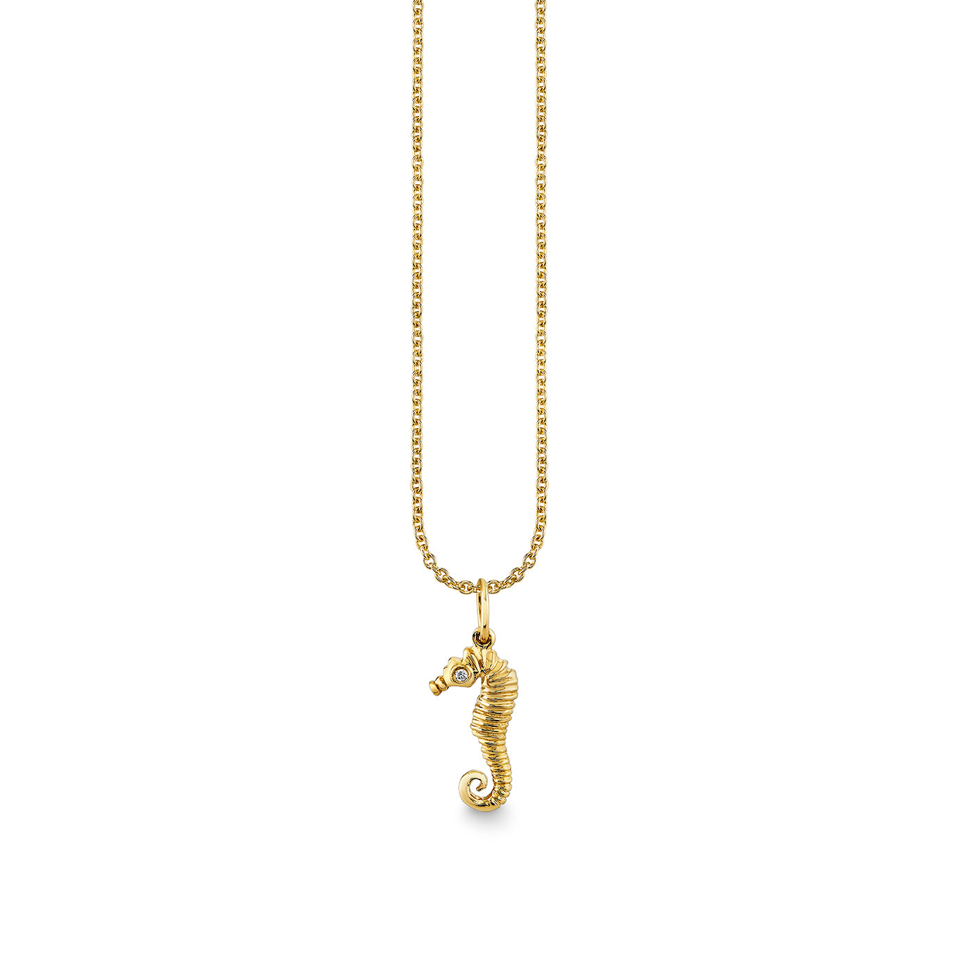 Shop Sydney Evan 14k Gold & Diamond Small Seahorse Charm