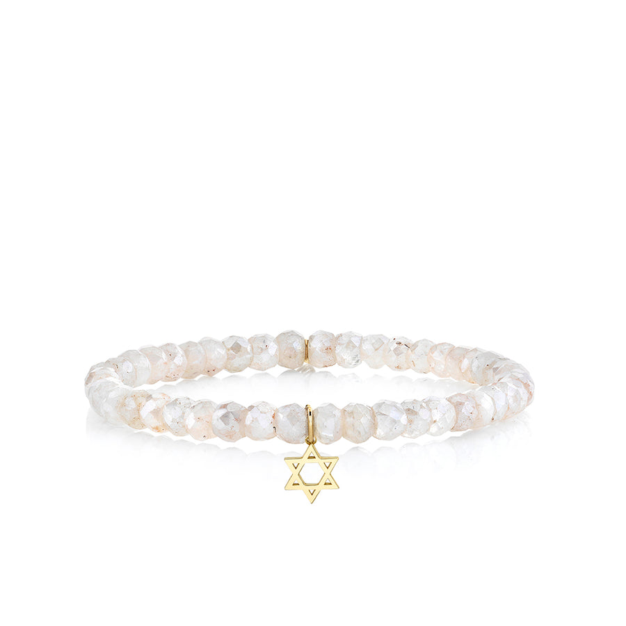 Pure Gold Tiny Star of David on Grapolite - Sydney Evan Fine Jewelry