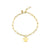 Pure Gold Small Paw Bracelet