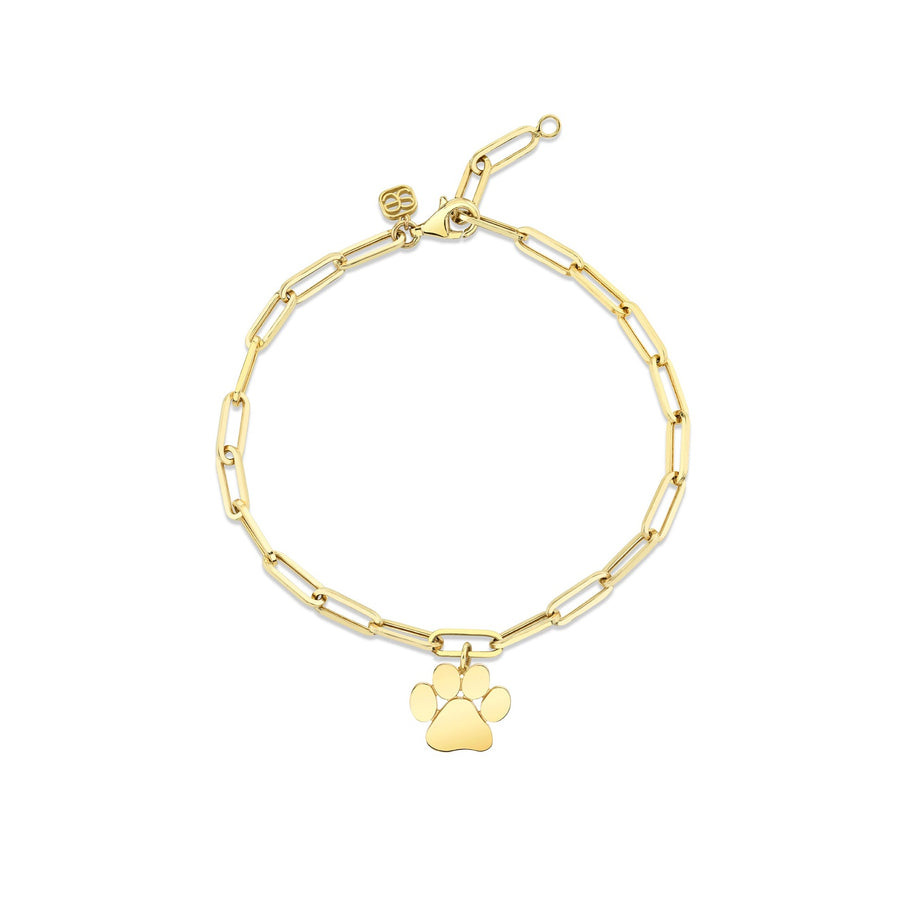 Pure Gold Small Paw Bracelet - Sydney Evan Fine Jewelry