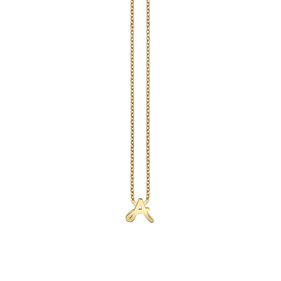 Pure Gold Tiny Initial Necklace - Sydney Evan Fine Jewelry