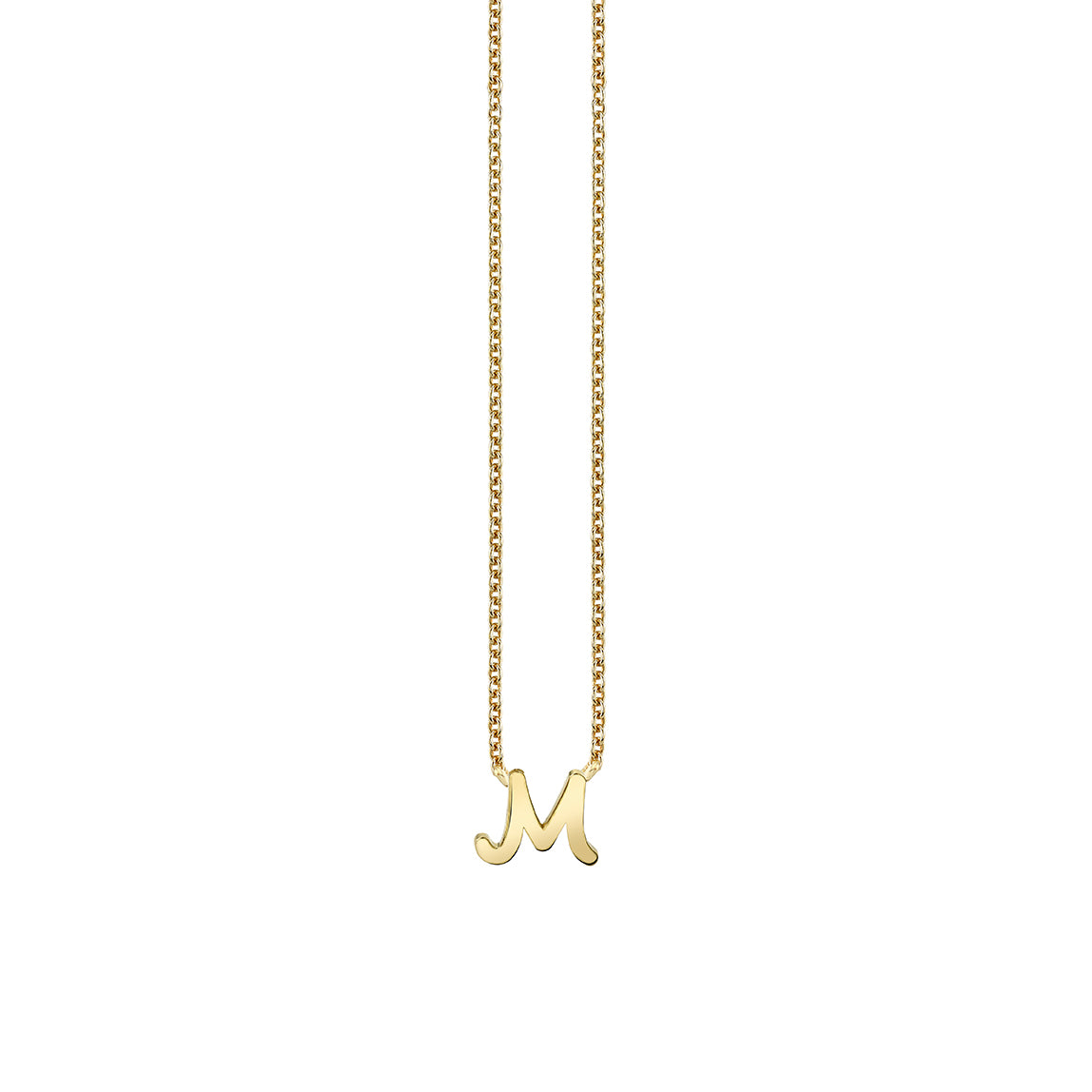 Shop Sydney Evan 14k Pure Gold Tiny Initial Necklace