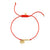 Gold & Diamond Tiny Aries Zodiac Cord Bracelet