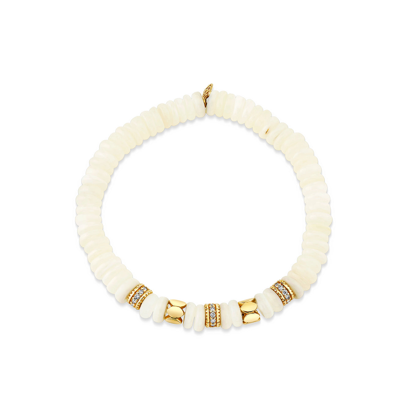Shop Sydney Evan 14k Gold & Diamond Multi-Rondelle Rainbow