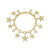 Gold & Diamond Multi-Star Chain Bracelet