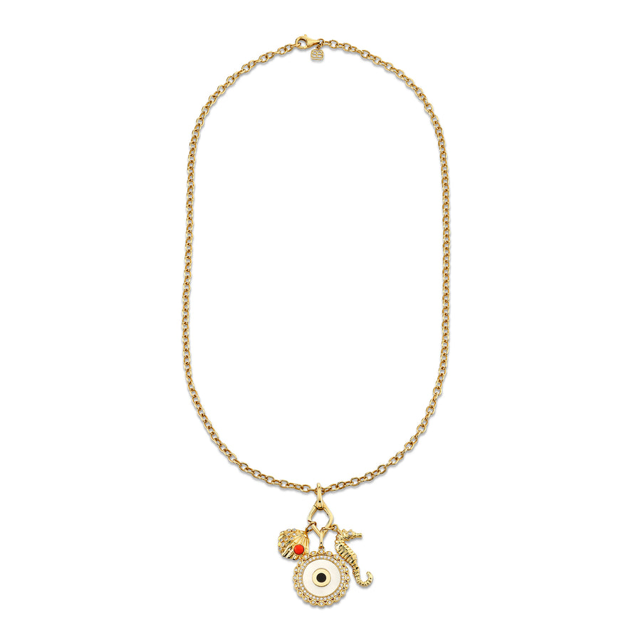 Gold & Diamond Sea Life Necklace - Sydney Evan Fine Jewelry