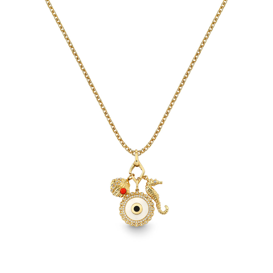 Gold & Diamond Sea Life Necklace - Sydney Evan Fine Jewelry