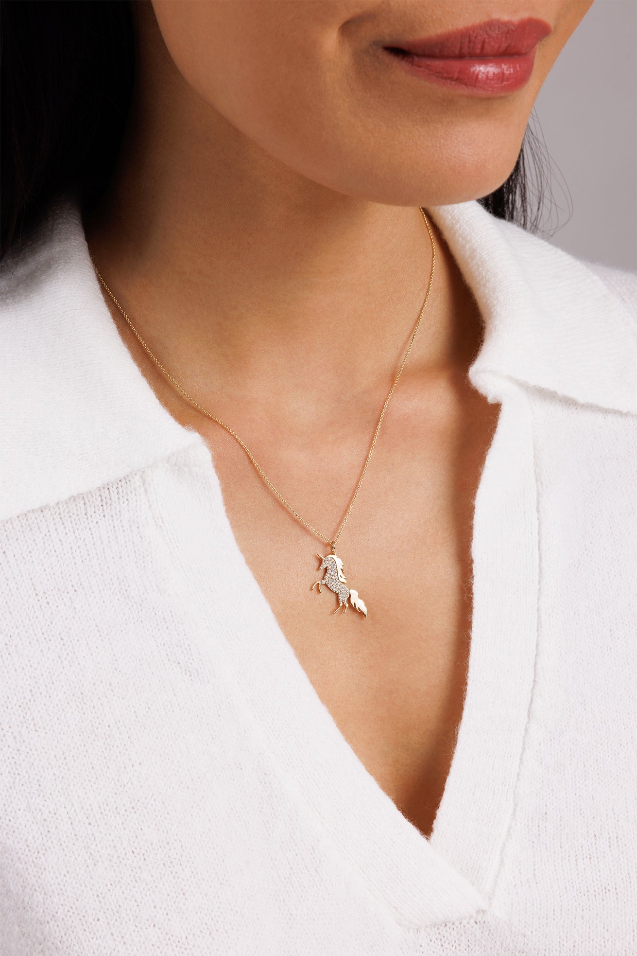 Shop Sydney Evan 14k Gold & Diamond Unicorn Charm