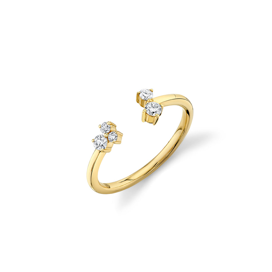 Gold & Diamond Cocktail Open Ring - Sydney Evan Fine Jewelry