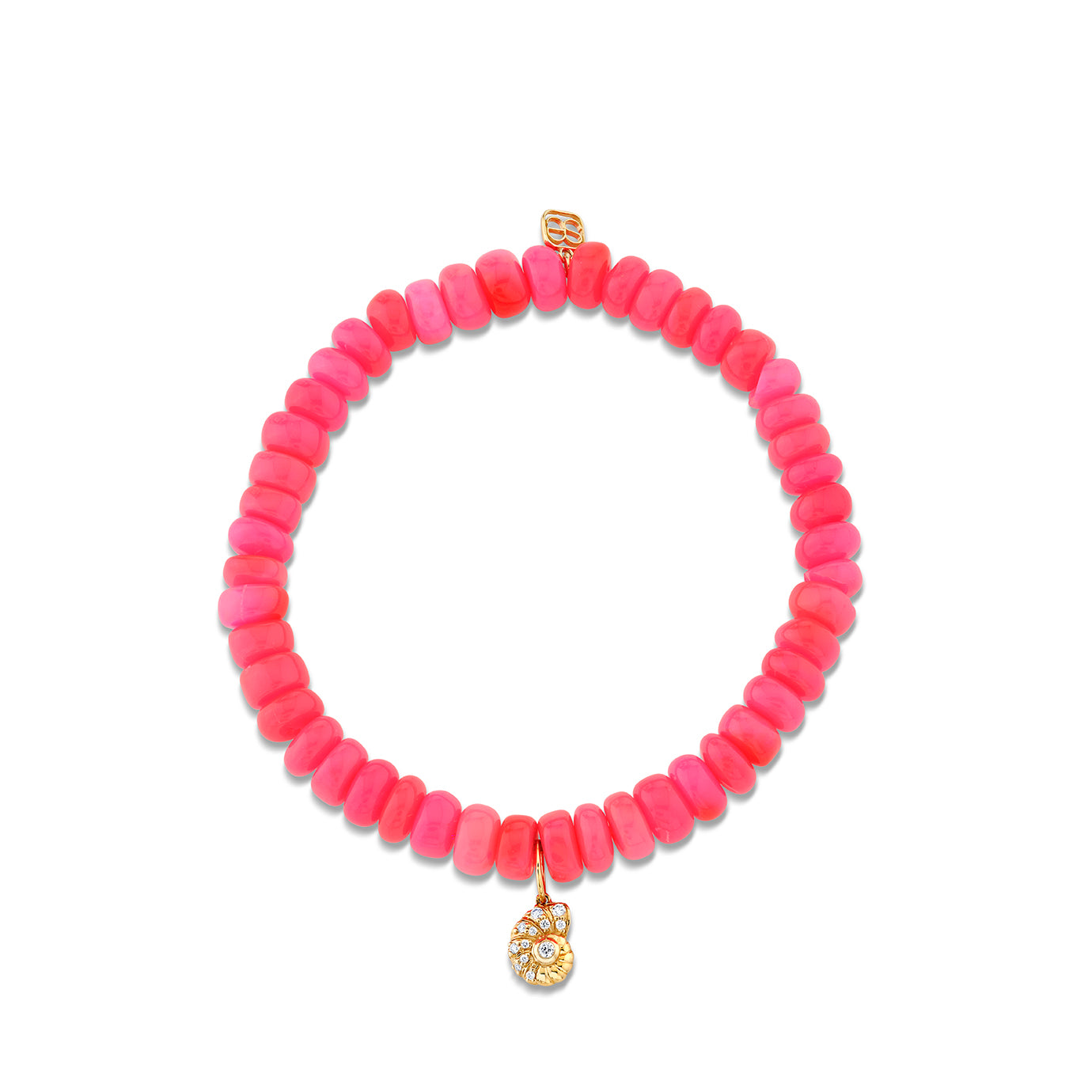 【Sydney Evan】ダイヤモンドと淡水パール付★14Kブレスレット Sydney Evan 14k Gold Diamond & Pearl Shell Bracelet