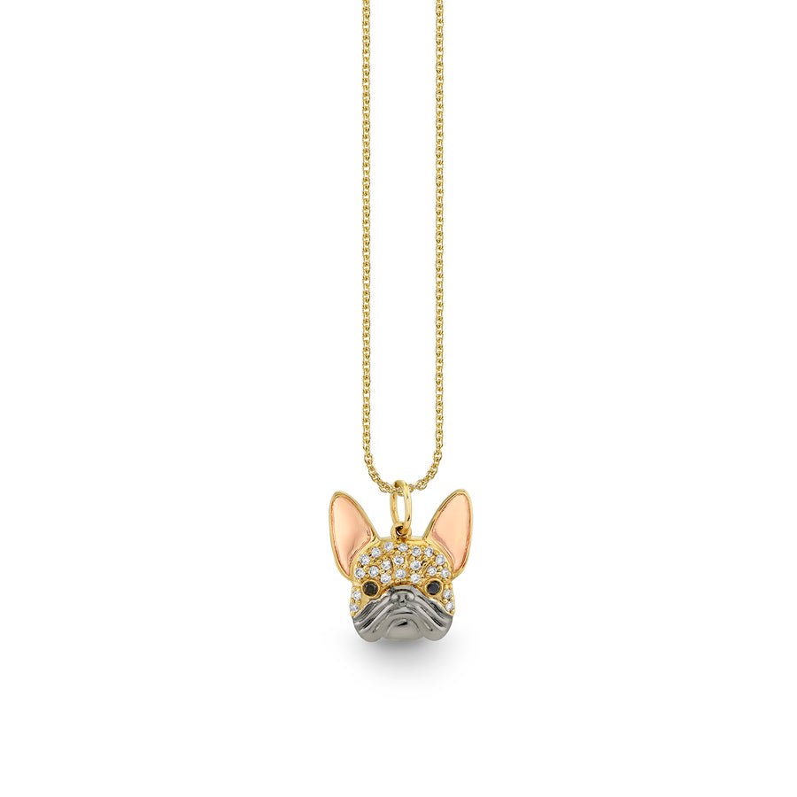 Gold & Diamond French Bulldog Charm - Sydney Evan Fine Jewelry