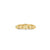 Gold & Diamond Tiny Carved Stone Eternity Ring