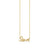 Pure Gold Small Love Script Rope Necklace