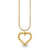 Gold & Diamond Rope Heart Charm