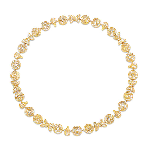 Gold & Diamond Wicked Pave Eternity Necklace