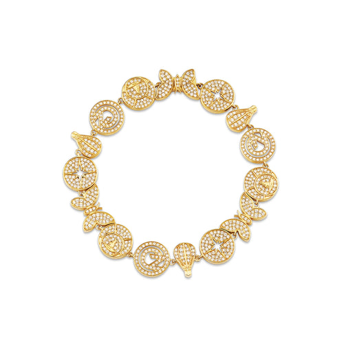 Gold & Diamond Wicked Pave Eternity Bracelet