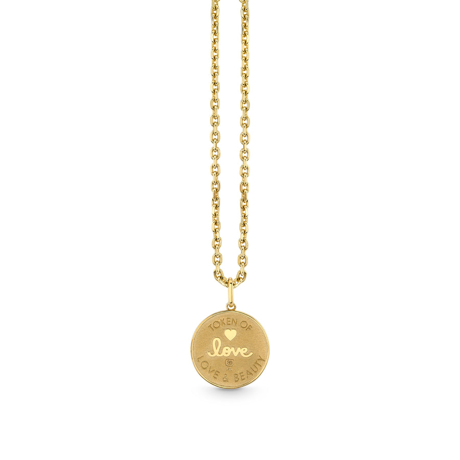 Gold & Diamond Small Birth of Venus Coin - Sydney Evan Fine Jewelry