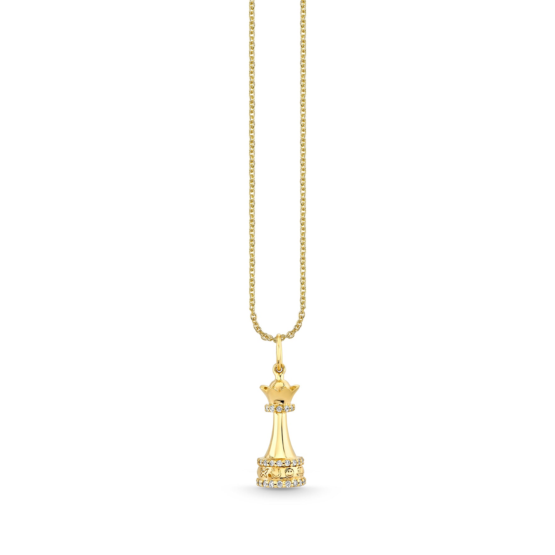 Shop Sydney Evan 14k Gold & Diamond Queen Chess Piece Charm