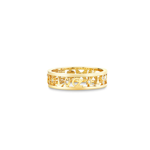 Gold & Diamond Wicked Icon Eternity Ring