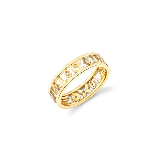 Gold & Diamond Wicked Icon Eternity Ring