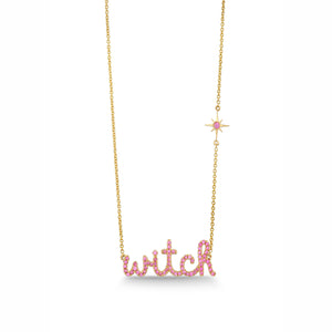 Gold & Pink Sapphire Wicked Glinda Small