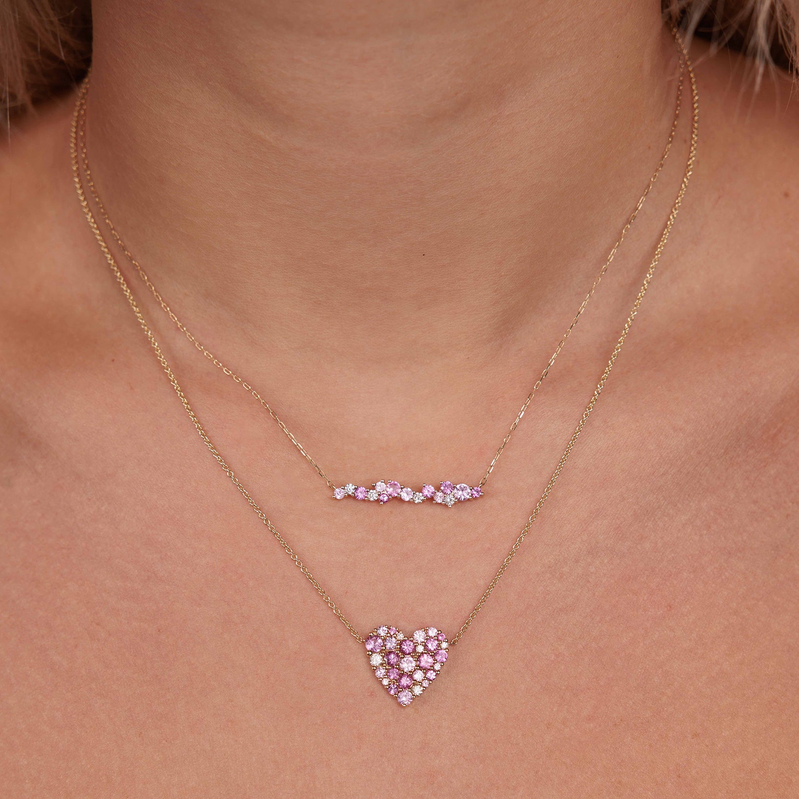 Shop Sydney Evan 14k Gold & Diamond Pink Sapphire Small