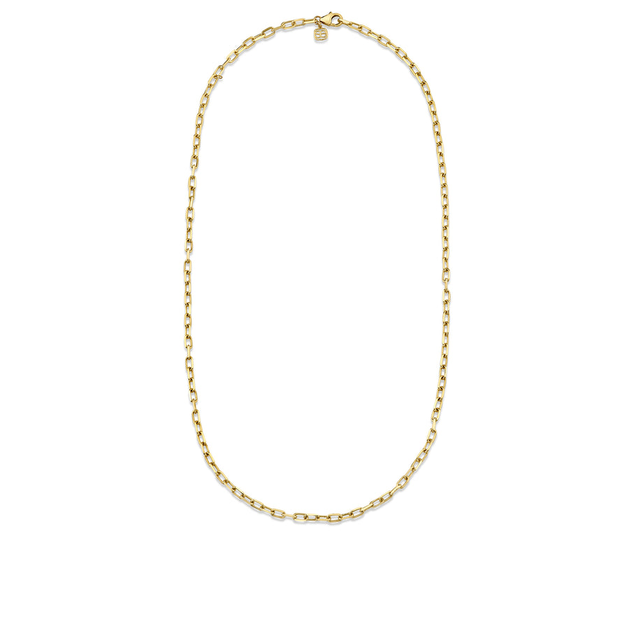 14k Gold Elongated Cable Chain - Sydney Evan Fine Jewelry