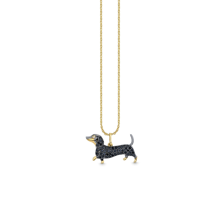 Gold & Diamond Dachshund Charm - Sydney Evan Fine Jewelry