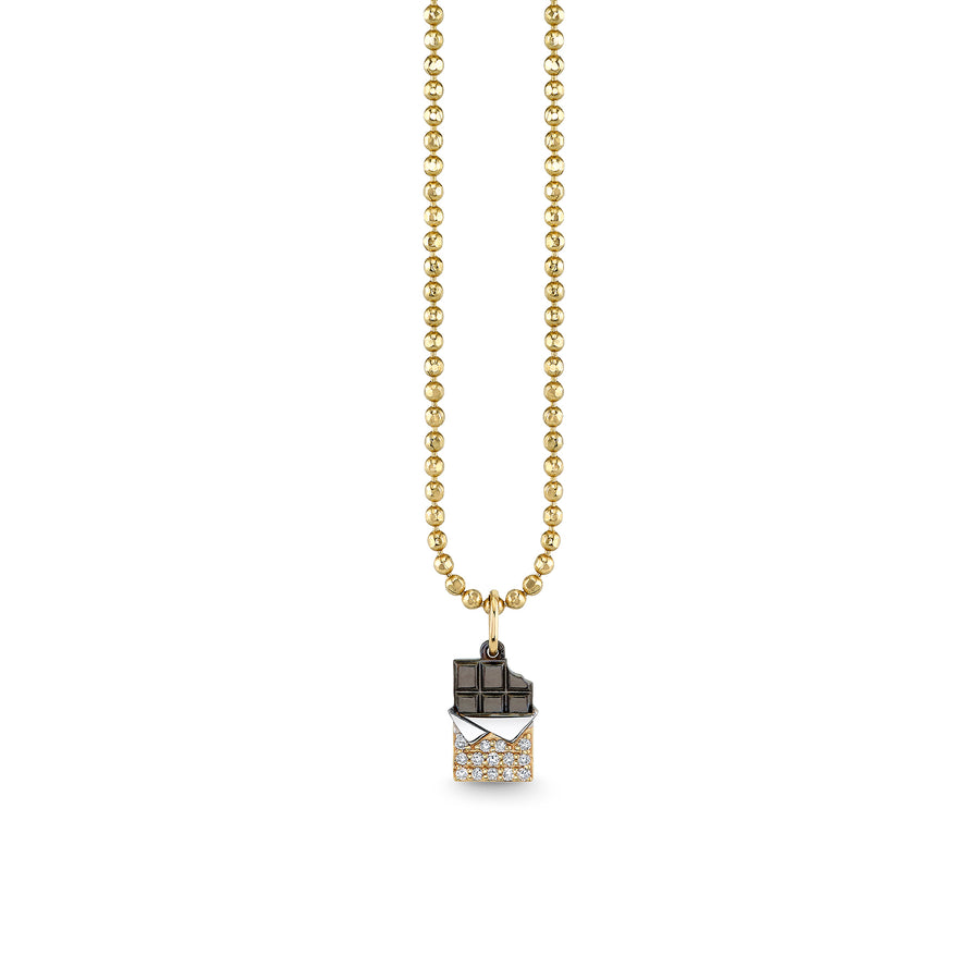 Gold & Diamond Chocolate Bar Charm - Sydney Evan Fine Jewelry