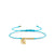 Gold & Diamond Tiny Pisces Zodiac Cord Bracelet
