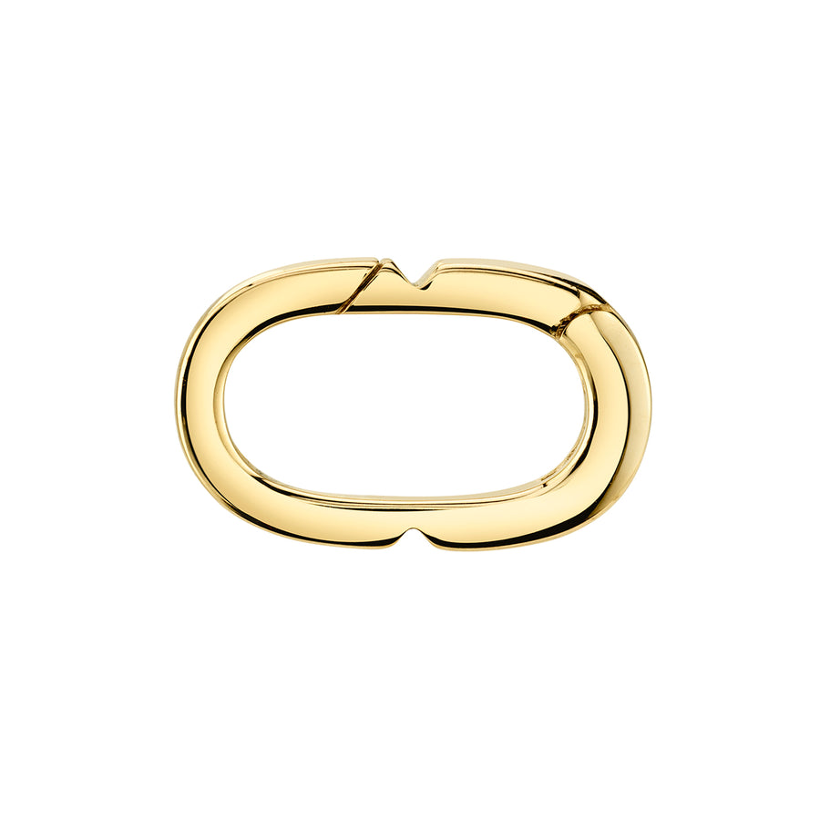 Pure Gold Oval Link Clip - Sydney Evan Fine Jewelry