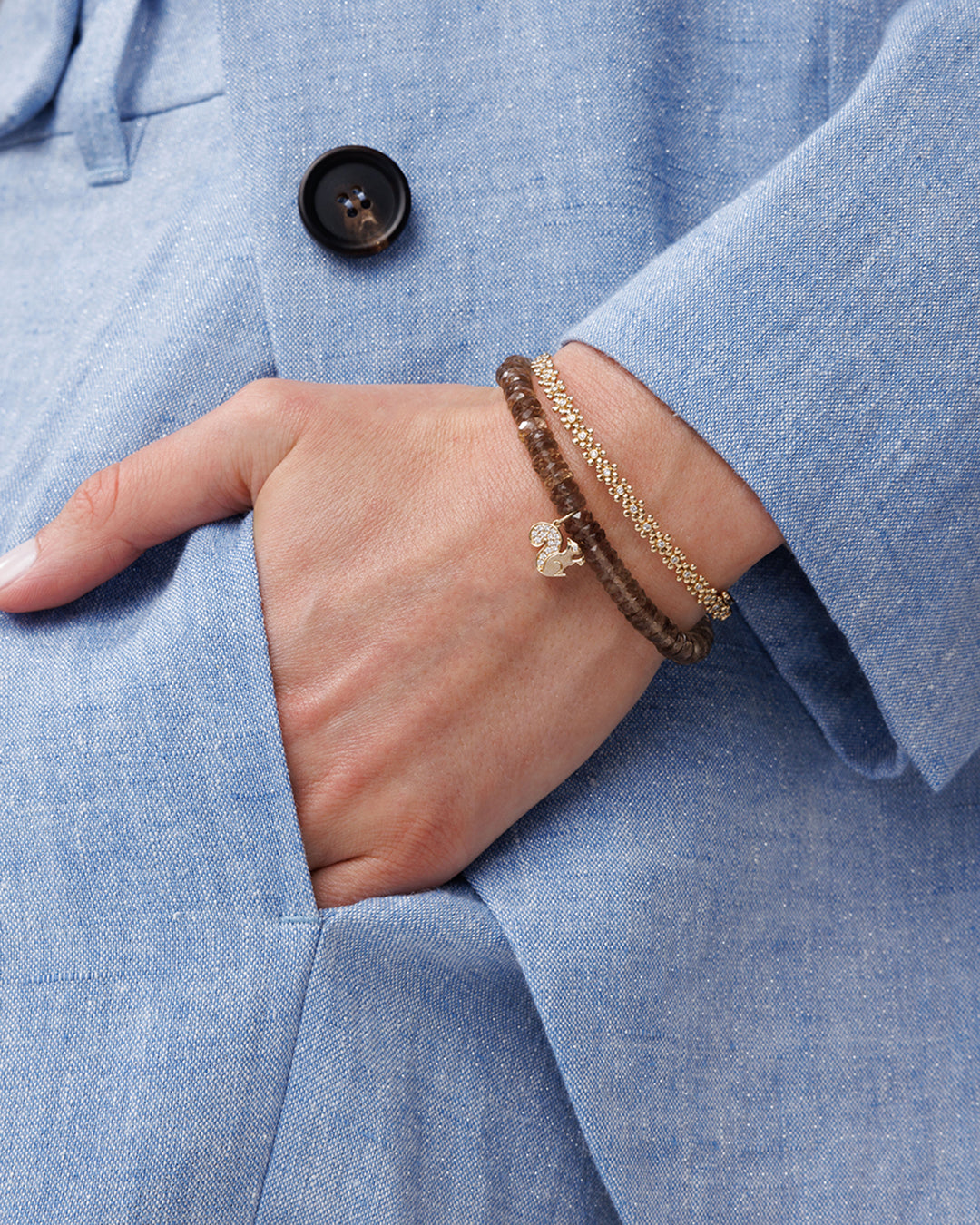 Shop Sydney Evan 14k Gold & Diamond Tiny Daisy Bangle