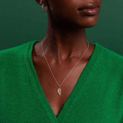 Gold & Diamond Wicked Medium Icon Hoops