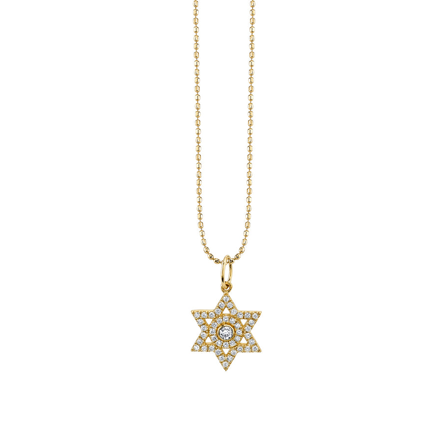 Gold & Diamond Star of David Charm - Sydney Evan Fine Jewelry