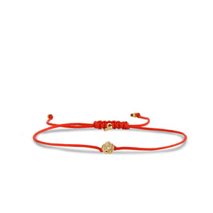 Gold & Diamond Rose Cord Bracelet - Sydney Evan Fine Jewelry