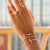 Gold & Diamond Large Cross Bracelet