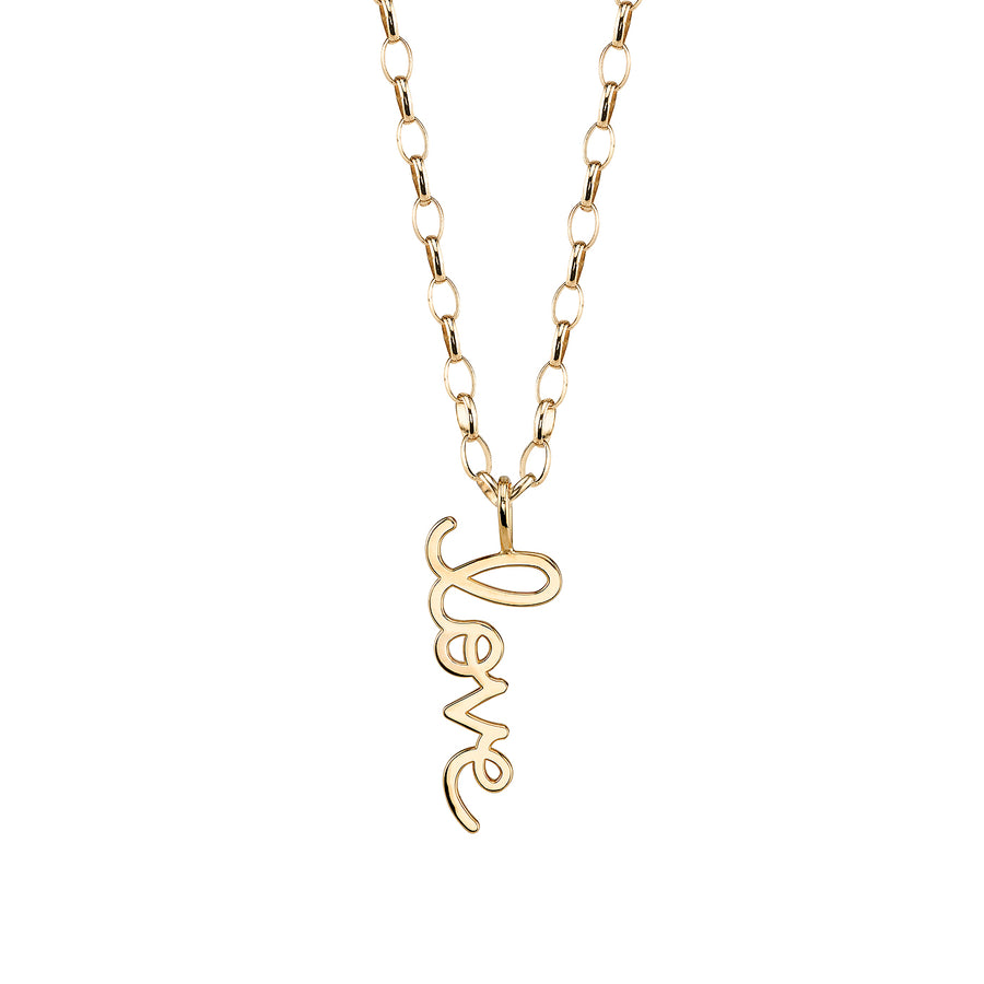Gold Large Pure Love Charm Necklace - Sydney Evan Fine Jewelry