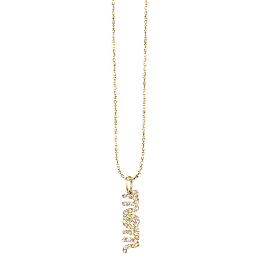 Gold & Diamond Mom Necklace - Sydney Evan Fine Jewelry