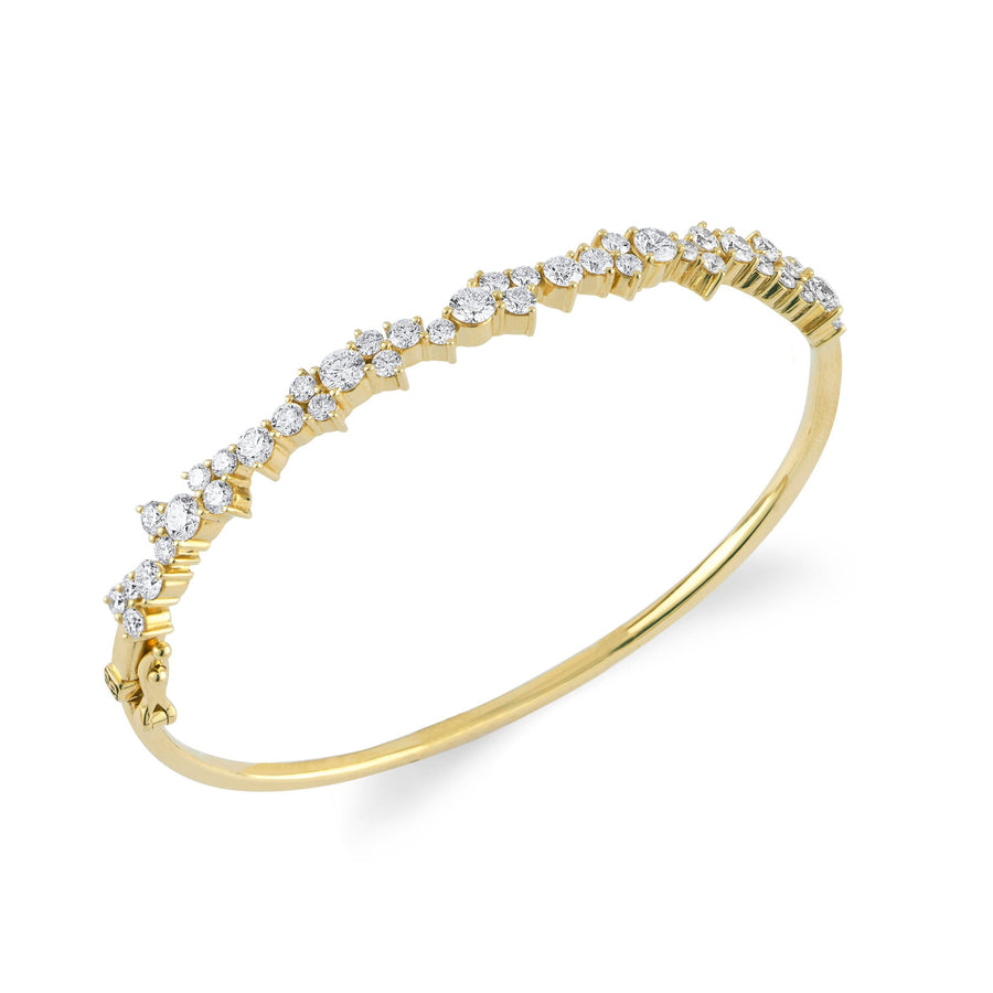 Gold & Diamond Cocktail Bangle - Sydney Evan Fine Jewelry