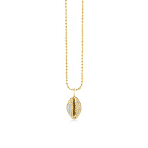 Gold & Diamond Cowrie Shell Charm - Sydney Evan Fine Jewelry