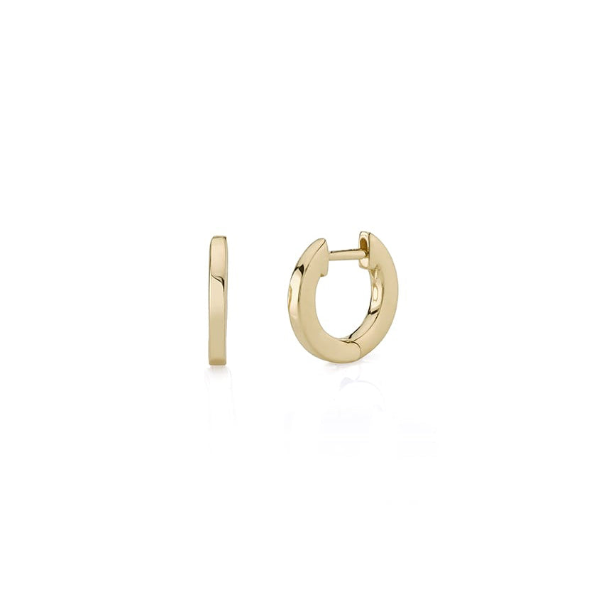 Pure Gold Small Huggie Hoops - Sydney Evan Fine Jewelry