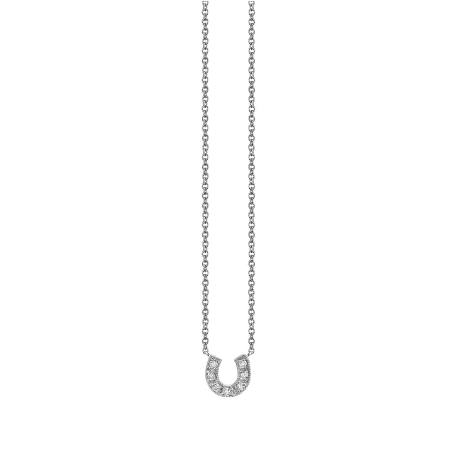 Kids Collection Gold & Diamond Small Horseshoe Necklace - Sydney Evan Fine Jewelry