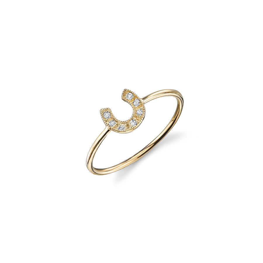 Gold & Diamond Horseshoe Ring - Sydney Evan Fine Jewelry