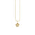 Kids Collection Gold & Diamond Small Paw Print Necklace