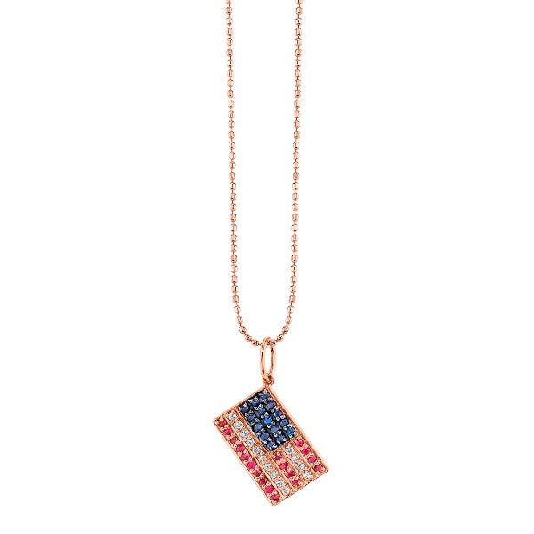 Shop Sydney Evan 14k Gold & Diamond American Flag Charm