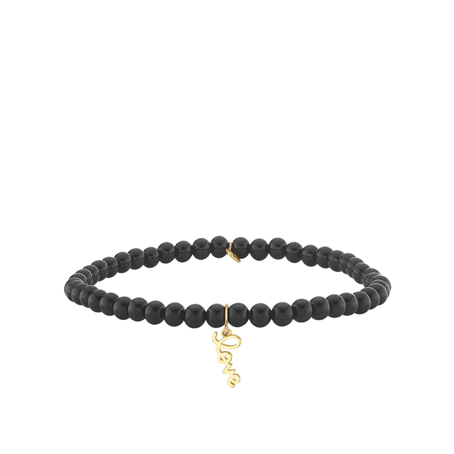 Pure Gold Tiny Love on Onyx - Sydney Evan Fine Jewelry