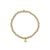 Pure Gold Evil Eye Link on Gold Beads