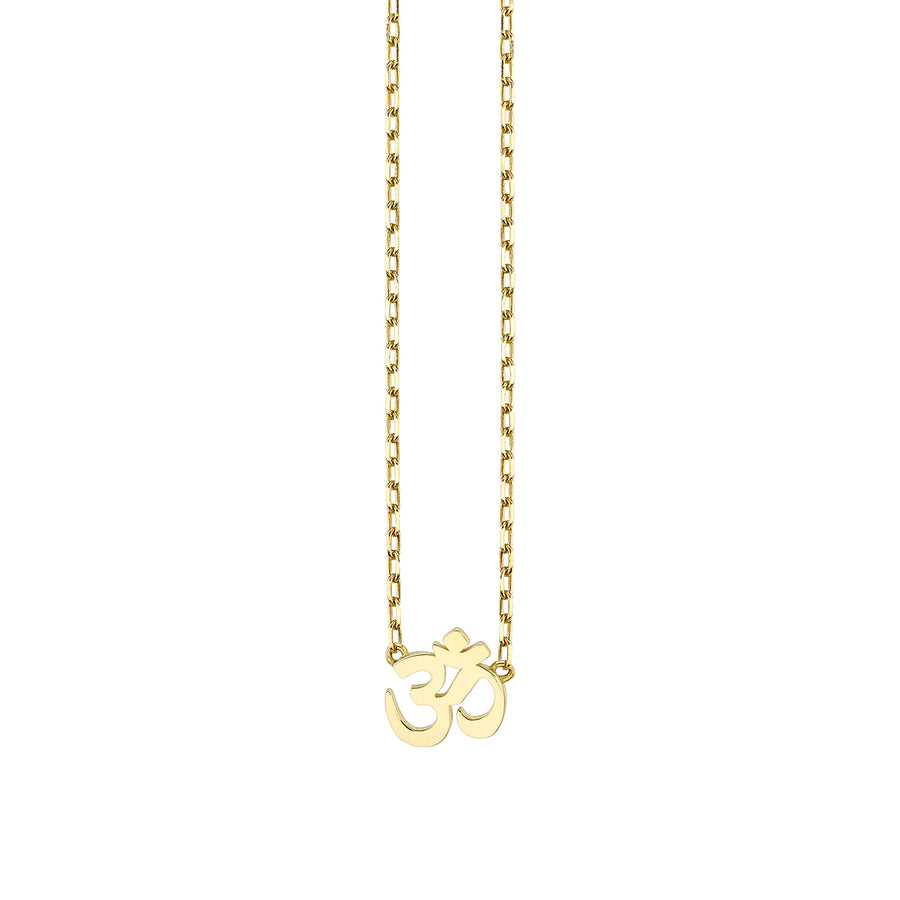 Pure Gold Tiny Om Necklace - Sydney Evan Fine Jewelry