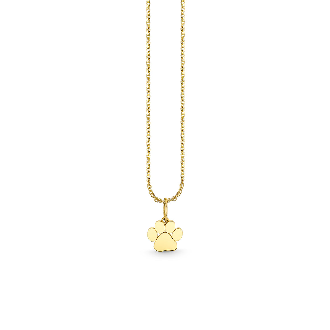 Shop Sydney Evan 14k Pure Gold Tiny Paw Charm